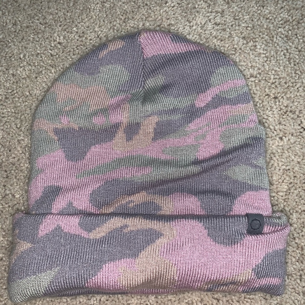 pink camo empire beanie